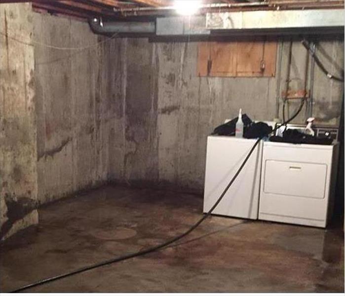 Wet Stormwater in unfinished basement